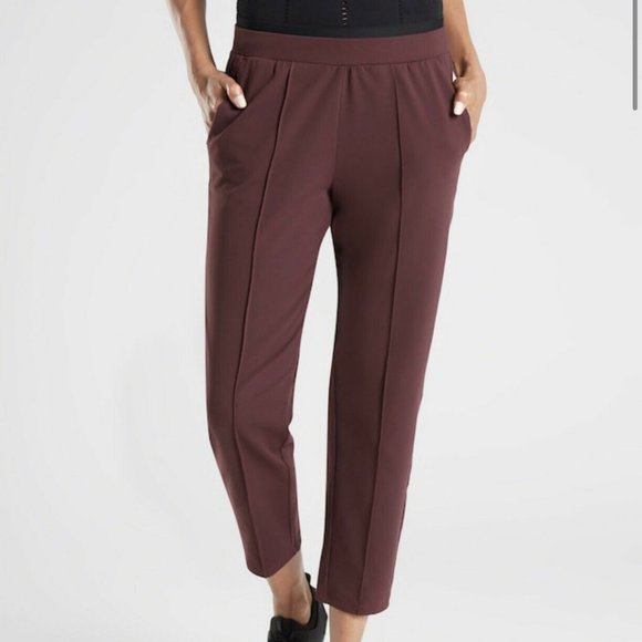 Athleta Pants - Athleta Venice Pintuck Pant Antique Burgundy